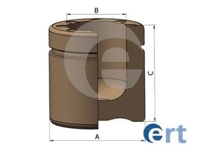 Piston, brake caliper