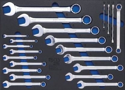 Workshop Trolley Inlay 3/3 Tool Tray for Workshop Trolleys: 22-piece Comb