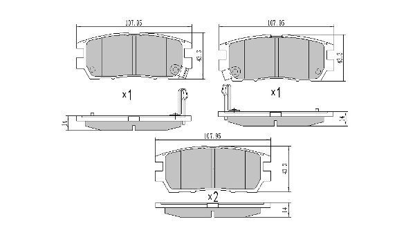 Brake Pad Set, disc brake