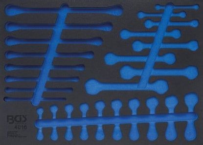 Pull-Out Compartment, drawer (tool trolley) 3/3 Tool Tray (408x567x32 mm), empty, for Open End