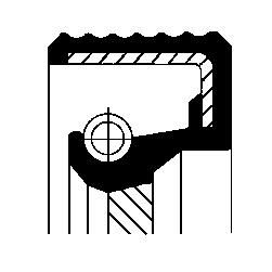 Shaft Seal, camshaft PSA 023624