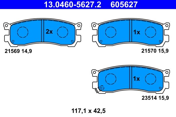 Brake Pad Set, disc brake