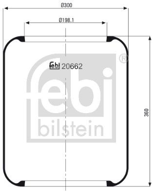 Bellow, air suspension Bergische Achsen 02.2002.46.00