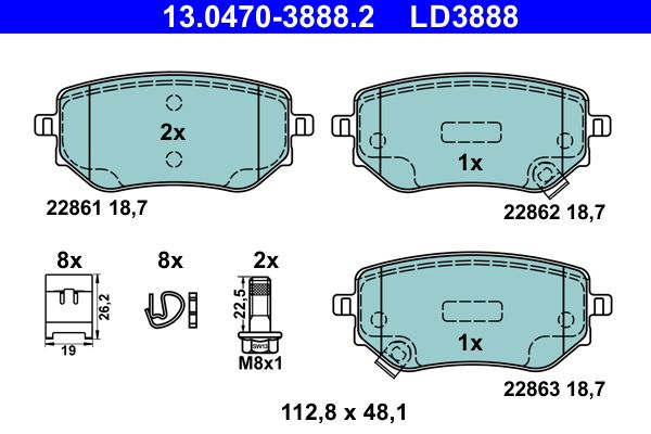 Brake Pad Set, disc brake