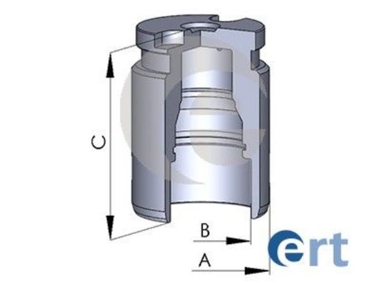 Piston, brake caliper