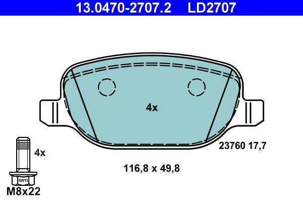 Brake Pad Set, disc brake