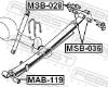 Bushing, leaf spring MITSUBISHI MR491825