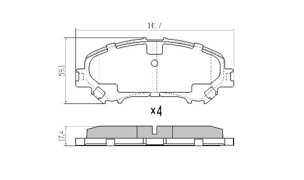Brake Pad Set, disc brake