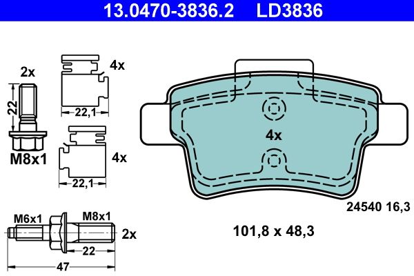 Brake Pad Set, disc brake