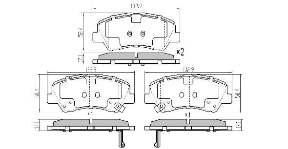 Brake Pad Set, disc brake