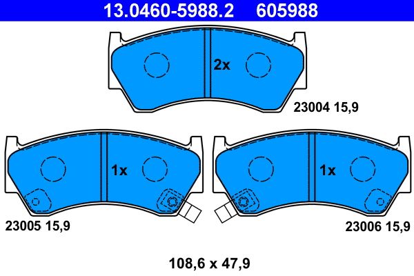 Brake Pad Set, disc brake