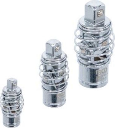 Universal Joint, socket wrench 3-piece Universal Joint Set with Spring, 1/4" - 3/