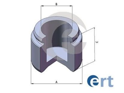 Piston, brake caliper