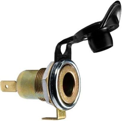 Socket 2-klemmiga, kaitsekaanega