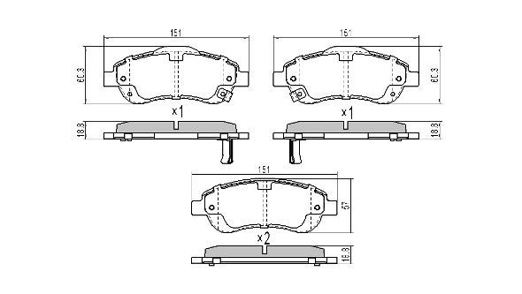 Brake Pad Set, disc brake