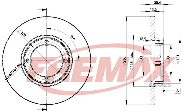 Brake Disc MATIZ (M200, M250), SPARK