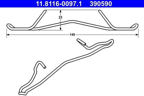 Spring, brake caliper