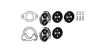 Mounting Kit, exhaust system Ford Escort 95 Automatik