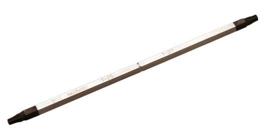 Double Blade, plug-on screwdriver Replacement Bit T25 x T27 from BGS 7985