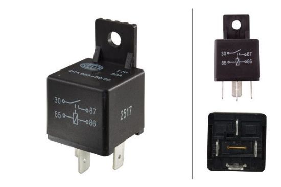 Relay, main current 12V 30A koos kaitsmega