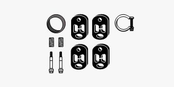 Mounting Kit, exhaust system Peugeot 306 Cabrio