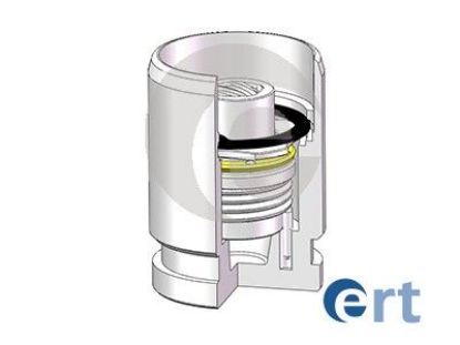 Piston, brake caliper