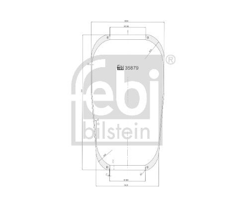 Bellow, air suspension Volvo Lkw 1612455
