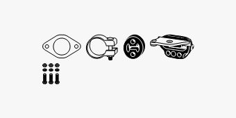 Mounting Kit, exhaust system FIAT Stilo 1.2 16V