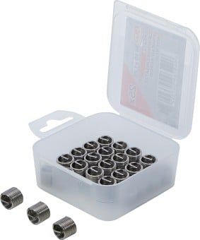 Tool Assortment, thread insert 25-piece Thread Repair Inserts M10 x 1.25
