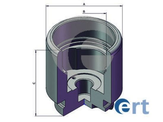 Piston, brake caliper