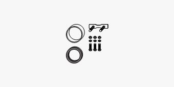 Mounting Kit, catalytic converter Mercedes C240/T/C320/T