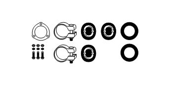 Mounting Kit, exhaust system Audi 80/Coupķ