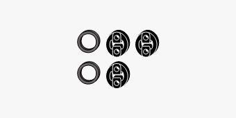 Mounting Kit, exhaust system Mazda 6