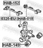 Mounting, control/trailing arm HONDA - 52365-S5A-802