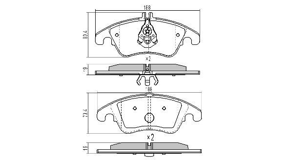 Brake Pad Set, disc brake