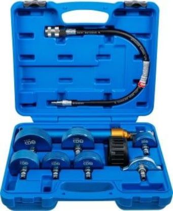 Test Set, cooling system pressure 9-piece Truck Cooling System Tester
