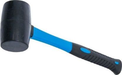 Rubber Hammer Rubber Panel Mallet with Fibreglass Shaft, 250 g