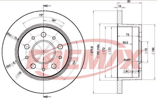 Brake Disc JUMPER Buss 04.06 -