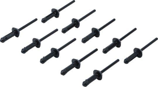 Blind Rivet Plastic Rivets Set for BGS 8463, 5.0 x 15.8 mm, 10