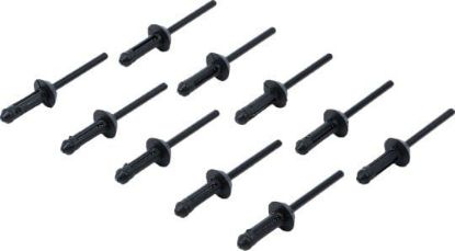 Blind Rivet Plastic Rivets Set for BGS 8463, 5.0 x 15.8 mm, 10