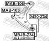 Mounting, control/trailing arm CHRYSLER - 05105040AD