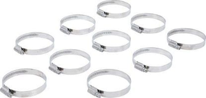 Assortment, hose clamps Hose Clamp, 50x70 mm, Stainless Steel, 10 pcs.