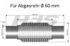 Flex Hose, exhaust system 60x300mm keevitatud otstega