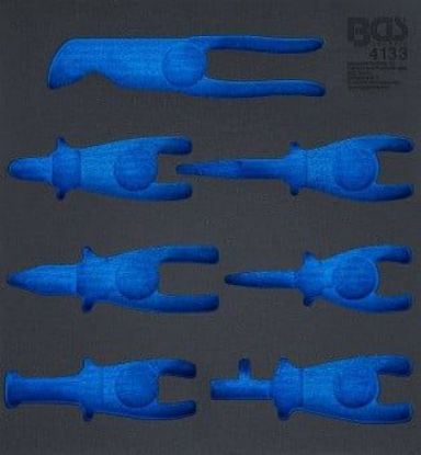 Pull-Out Compartment, drawer (tool trolley) 2/3 Tool Tray (408x378x32 mm), empty, for 7-piece