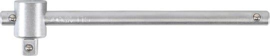 Square Drive Handle Sliding Tee Bar, satin chrome plated, 1/4"