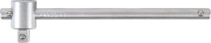 Square Drive Handle Sliding Tee Bar, satin chrome plated, 1/4"