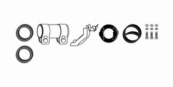 Mounting Kit, exhaust system BMW 520i E34