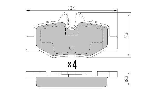Brake Pad Set, disc brake