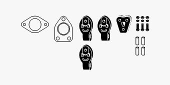 Mounting Kit, exhaust system Mitsubishi Outlander 4x2