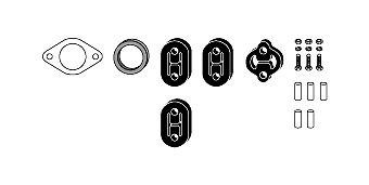 Mounting Kit, exhaust system NISSAN Primera